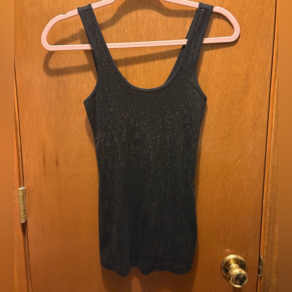 Express XS women’s sequin tank top